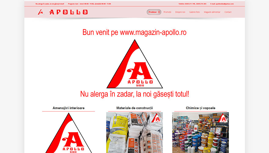 Magazin-Apollo.ro - Nu alerga în zadar, la noi găsești totul!
